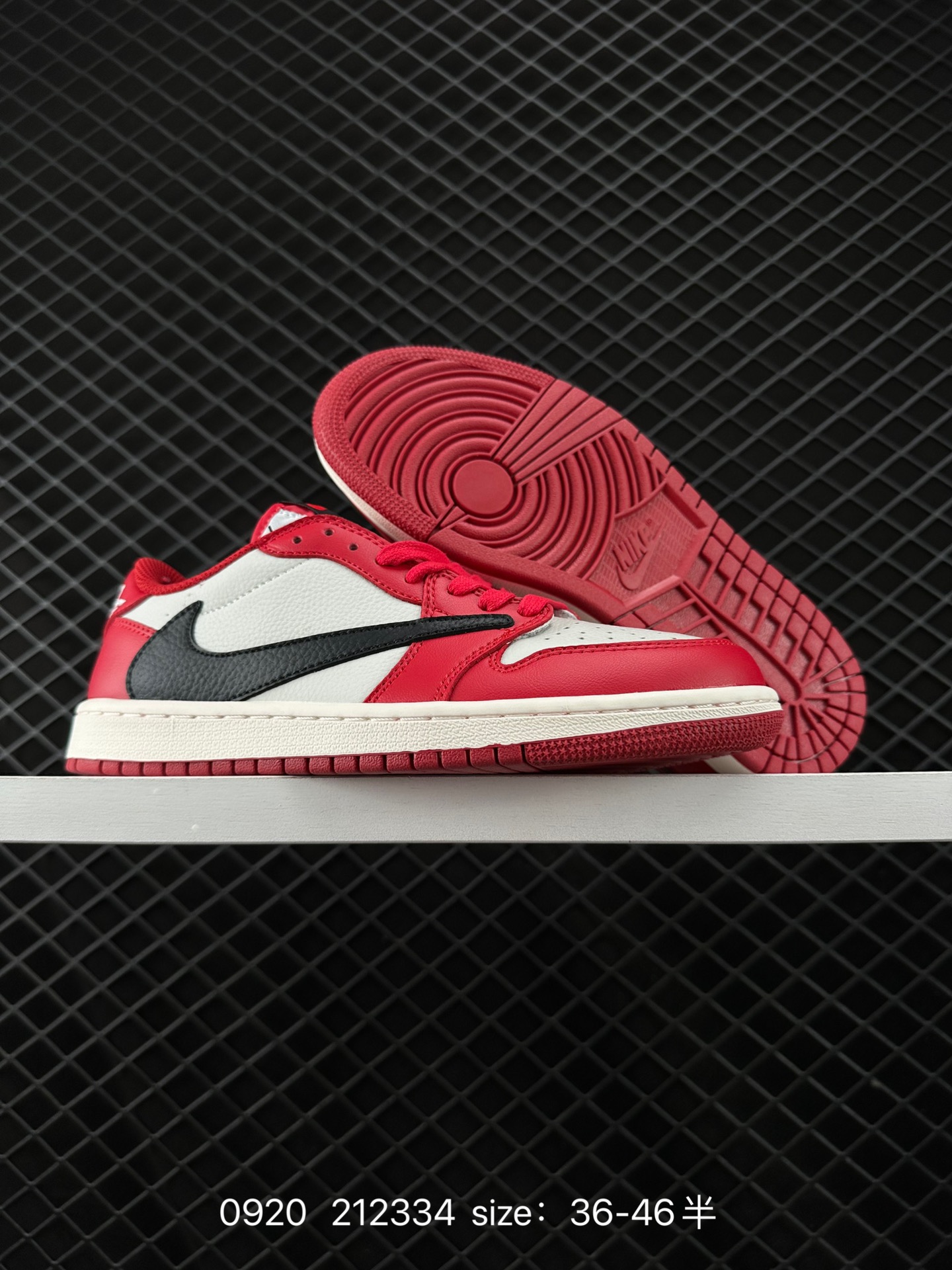 fragment design x Travis Scott x Nike Air Jordan 1 Low OG SP”Black/Green Toe“